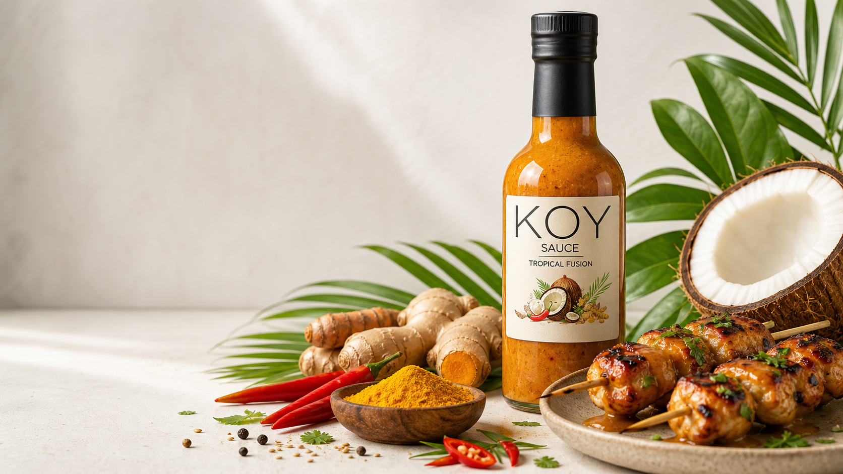 KOY Tropical Fusion Sauce bottle